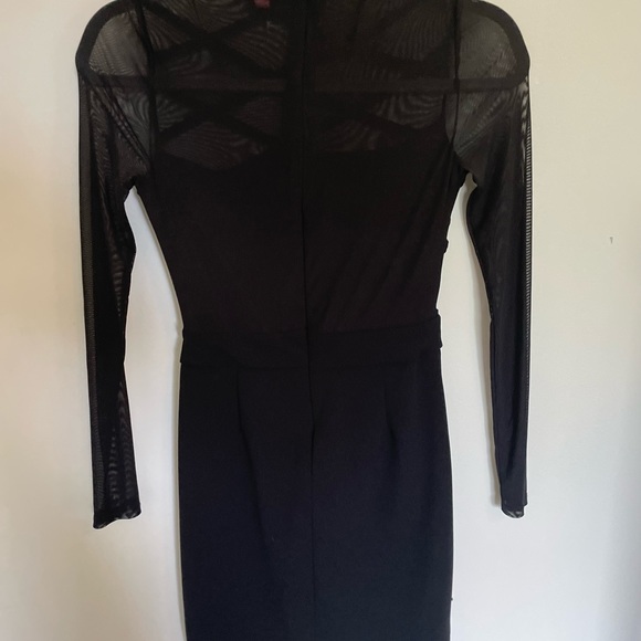 Guess long sleeve mini dress with mesh detail - Picture 4 of 4